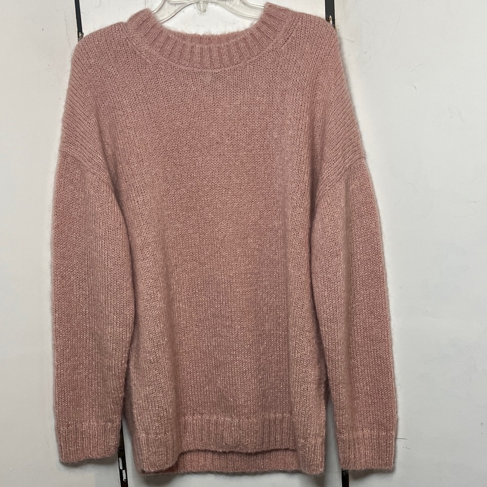 COS Women's Blush Mohair-Blend Oversized Jumper